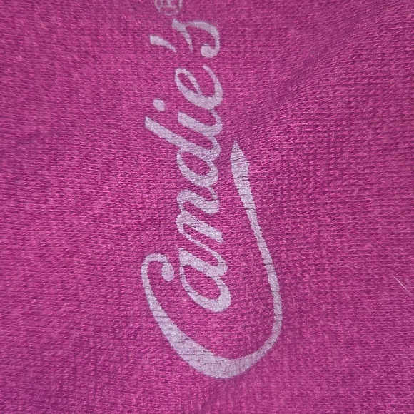 Vintage Candie's Vibrant Purple Snap Closure Top Size S - Picture 3 of 6